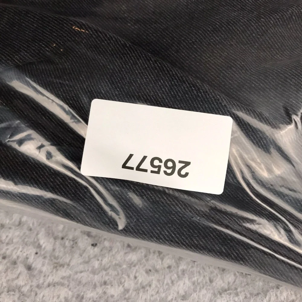 Levis 505 Jeans Mens 42 Washed Black Regular Straight Vintage Denim